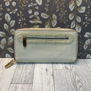 Louis Vuitton Suhali Zippy Wallet Round Long CA1018 Blanc White Leather